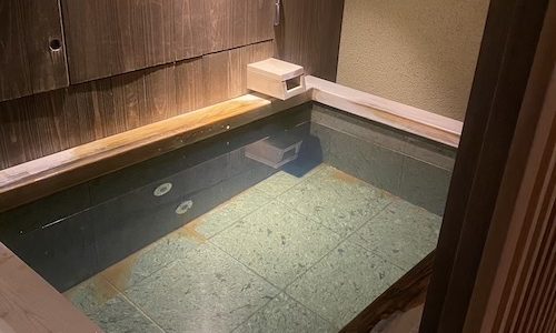 翠嵐ラグジュアリーコレクションホテル京都 ブログ お部屋 露天風呂