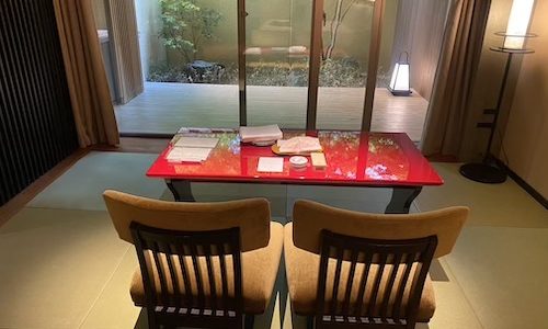 翠嵐ラグジュアリーコレクションホテル京都 ブログ お部屋 柚葉3