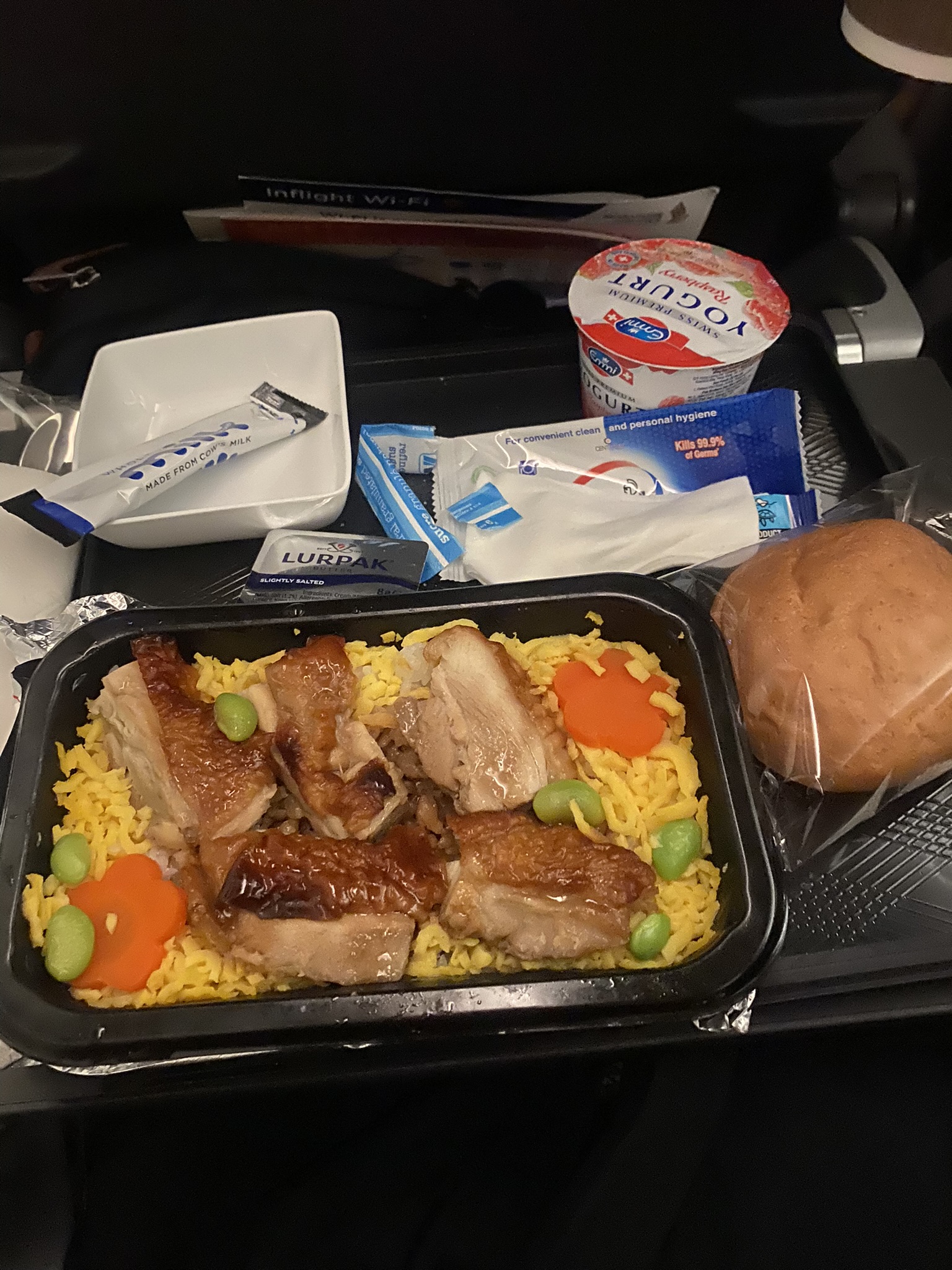 フランス旅行記ブログ シンガポール航空 機内食