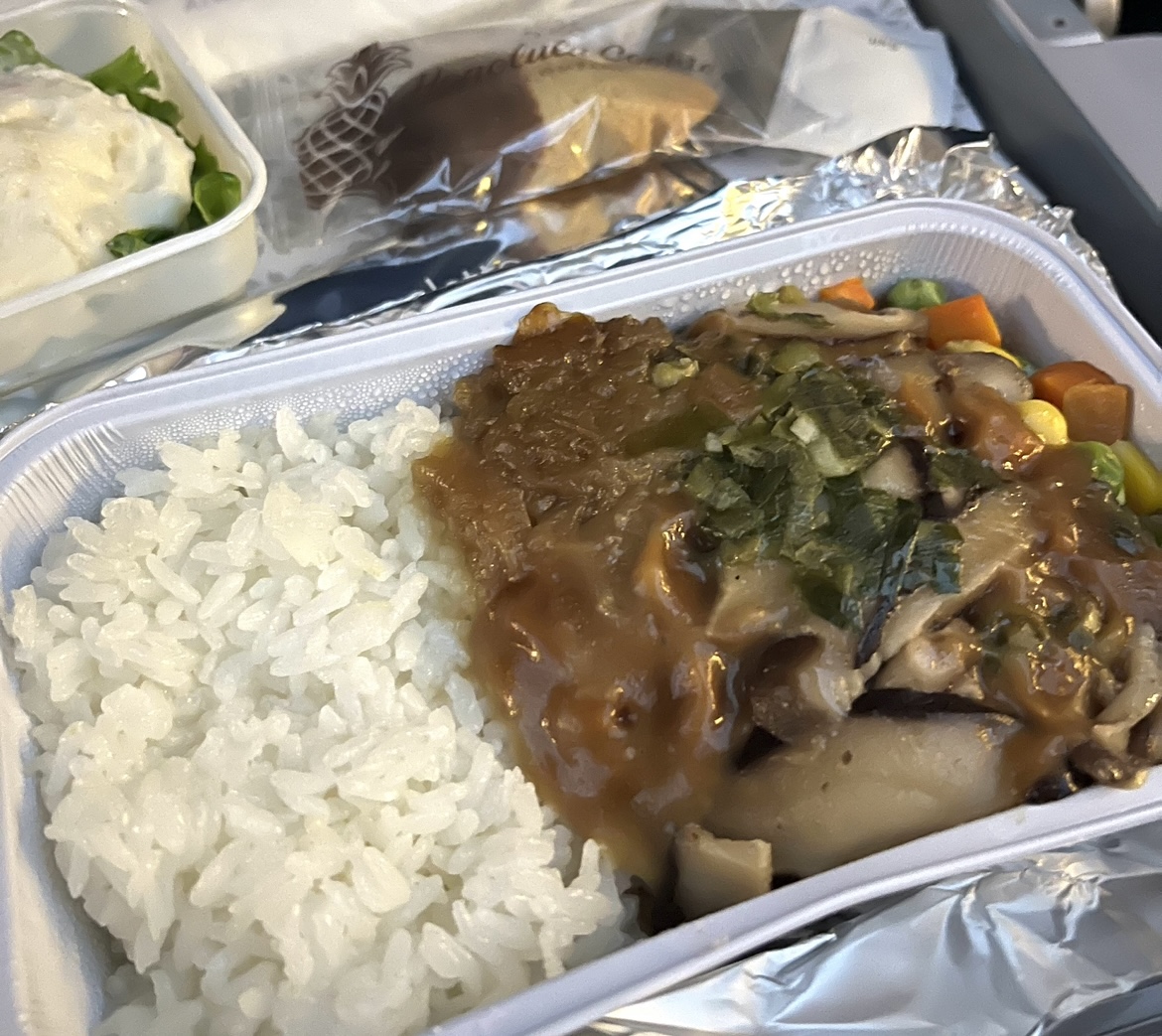 ハワイアン航空 福岡 ホノルル 機内食について